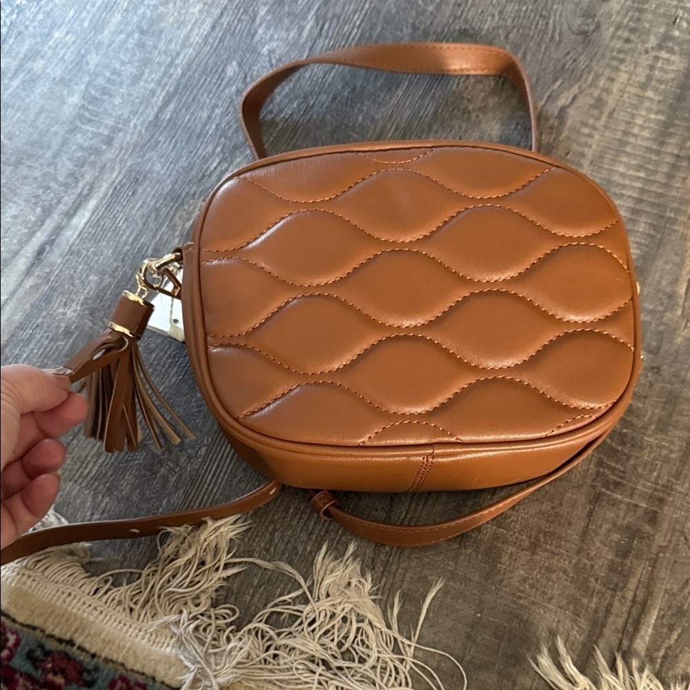 Le Miel Vegan Brown Crossbody Bag - Picture 4 of 6